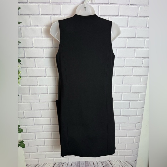 Estelle & Finn Sleeveless black Faux Leather Trim Vest Dress Size: 4 - Picture 7 of 11